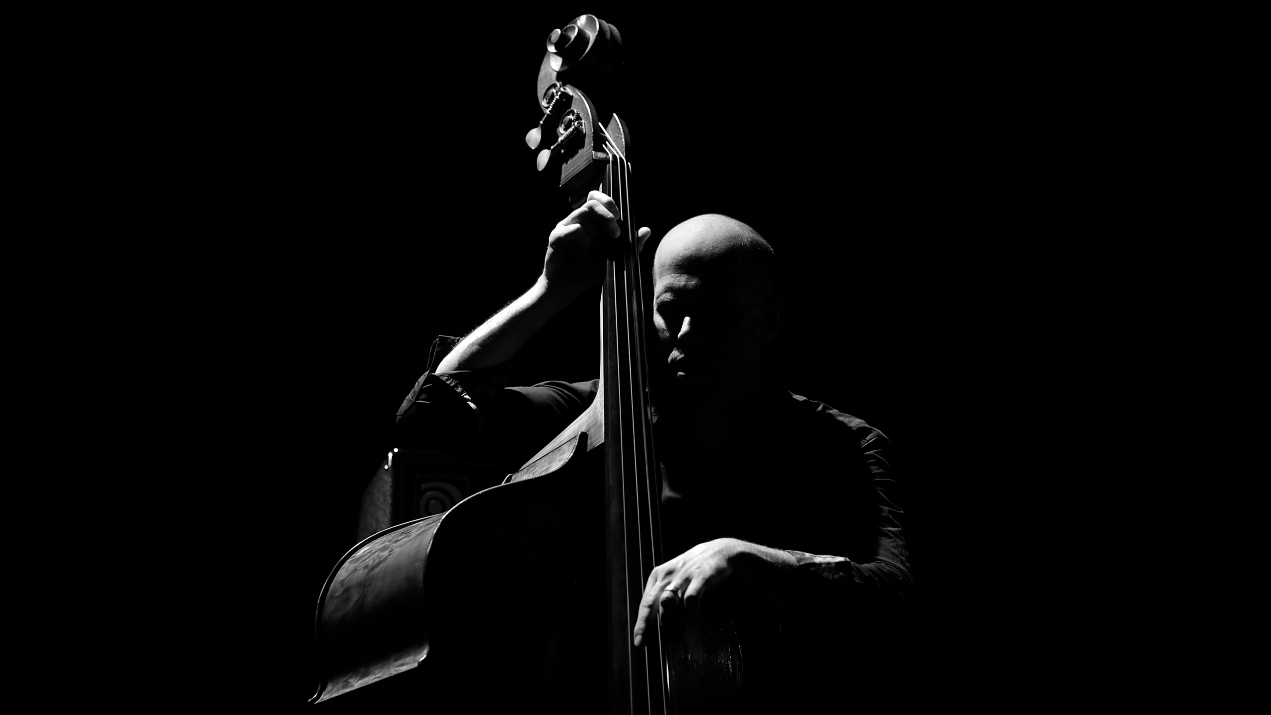 Contrebassiste Chris Jennings en concert au Théâtre Victor Hugo de Bagneux en 2021