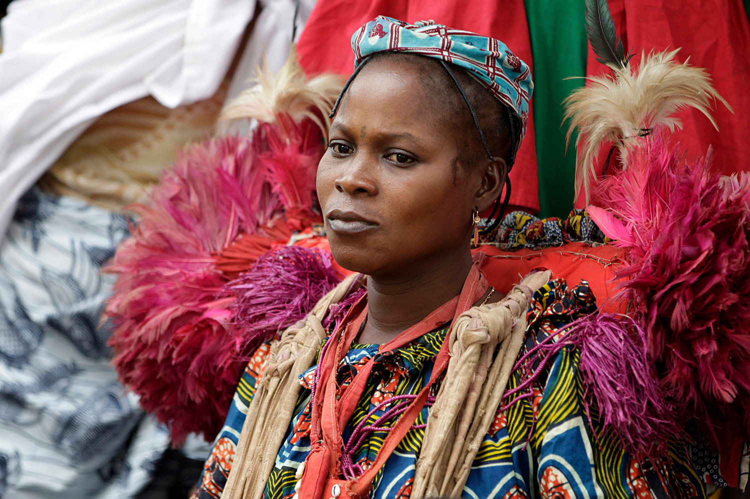 Femme Kponhinto du culte Hèviosso au Bénin en 2011