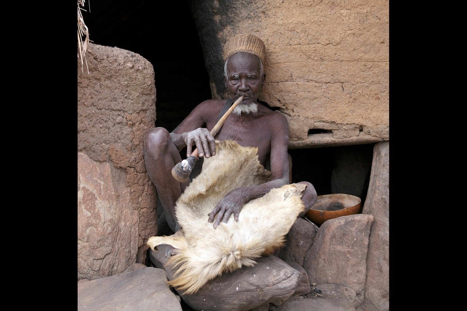 Féticheur dans le village de Tanéka Béri au Bénin en 2011