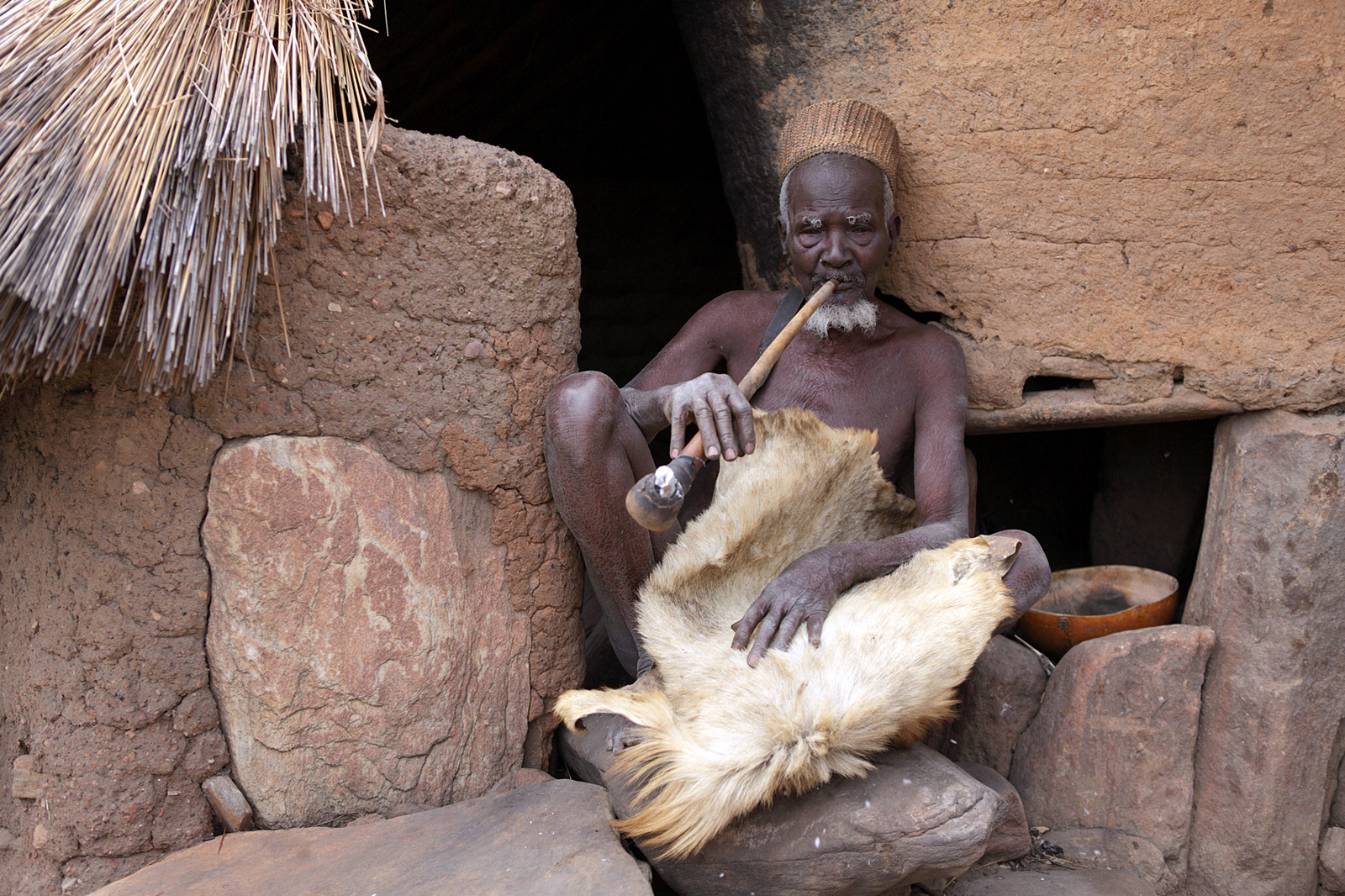 Féticheur de l’ethnie des Taneka Béri au Bénin en 2011