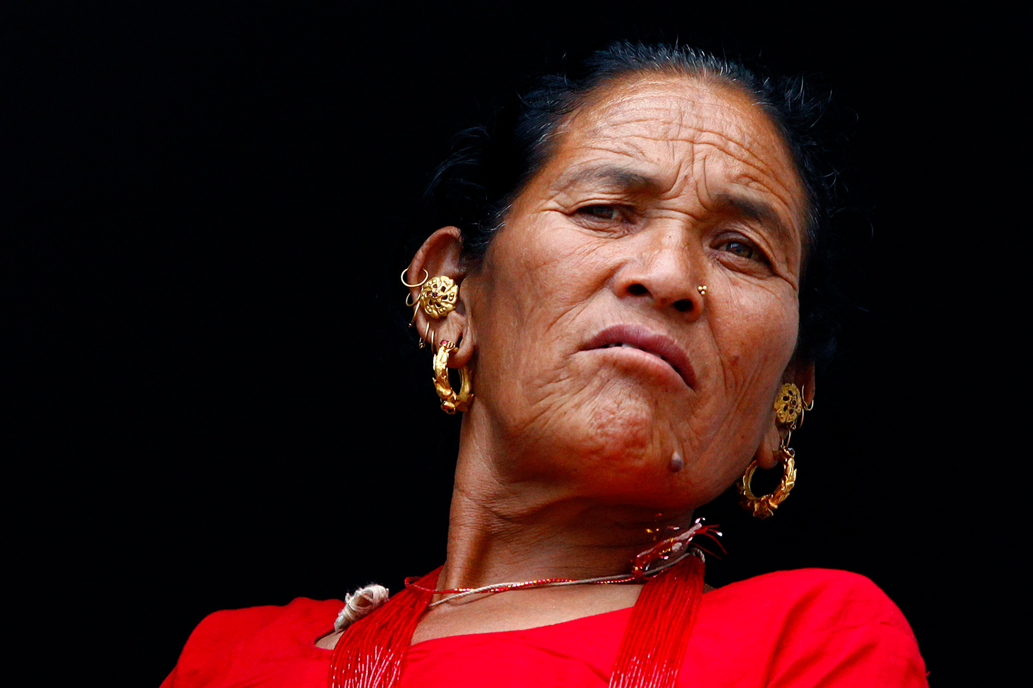 Femme dans la vallée de Katmandou au Népal en 2010