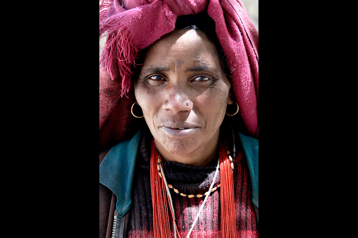 Femme dans la région du Mustang au Népal en 2010