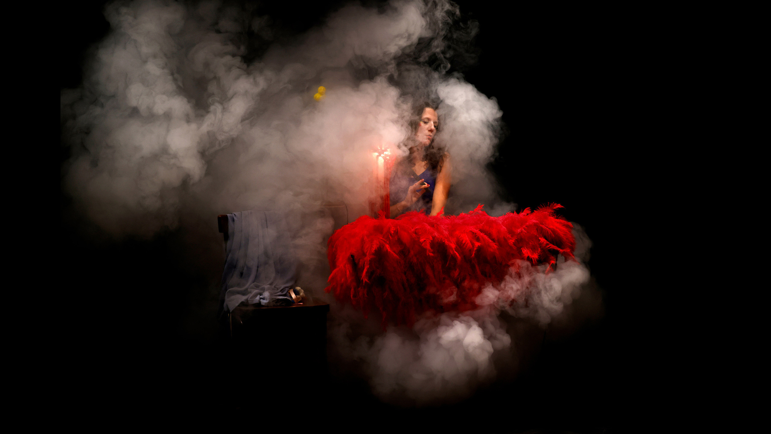 La chanteuse Leïla Martial lors du spectacle « JUBILÄ » au Théâtre Silvia Monfort à Paris en 2025