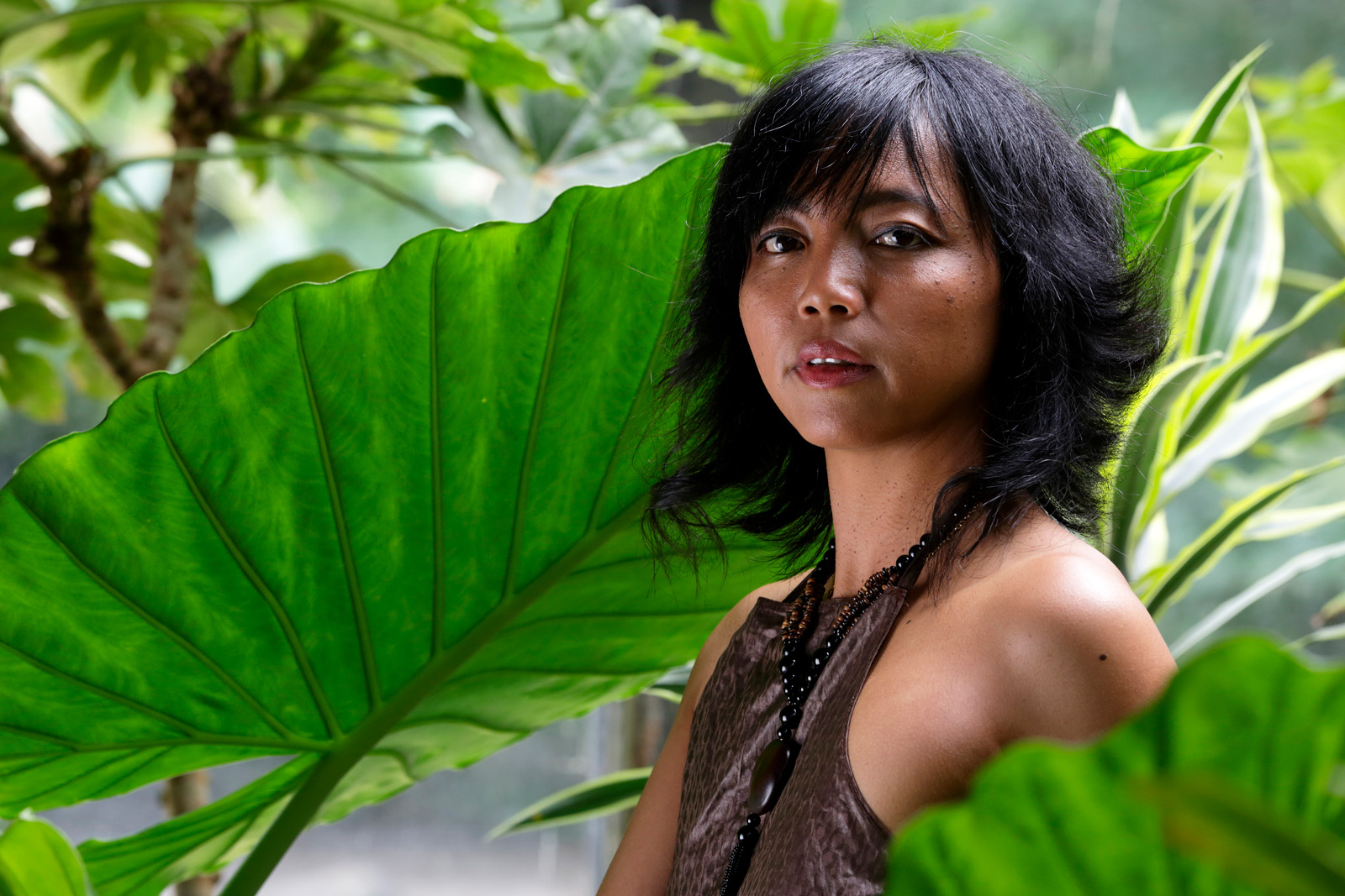 Portrait de la chanteuse malgache Seheno à Paris en 2015
