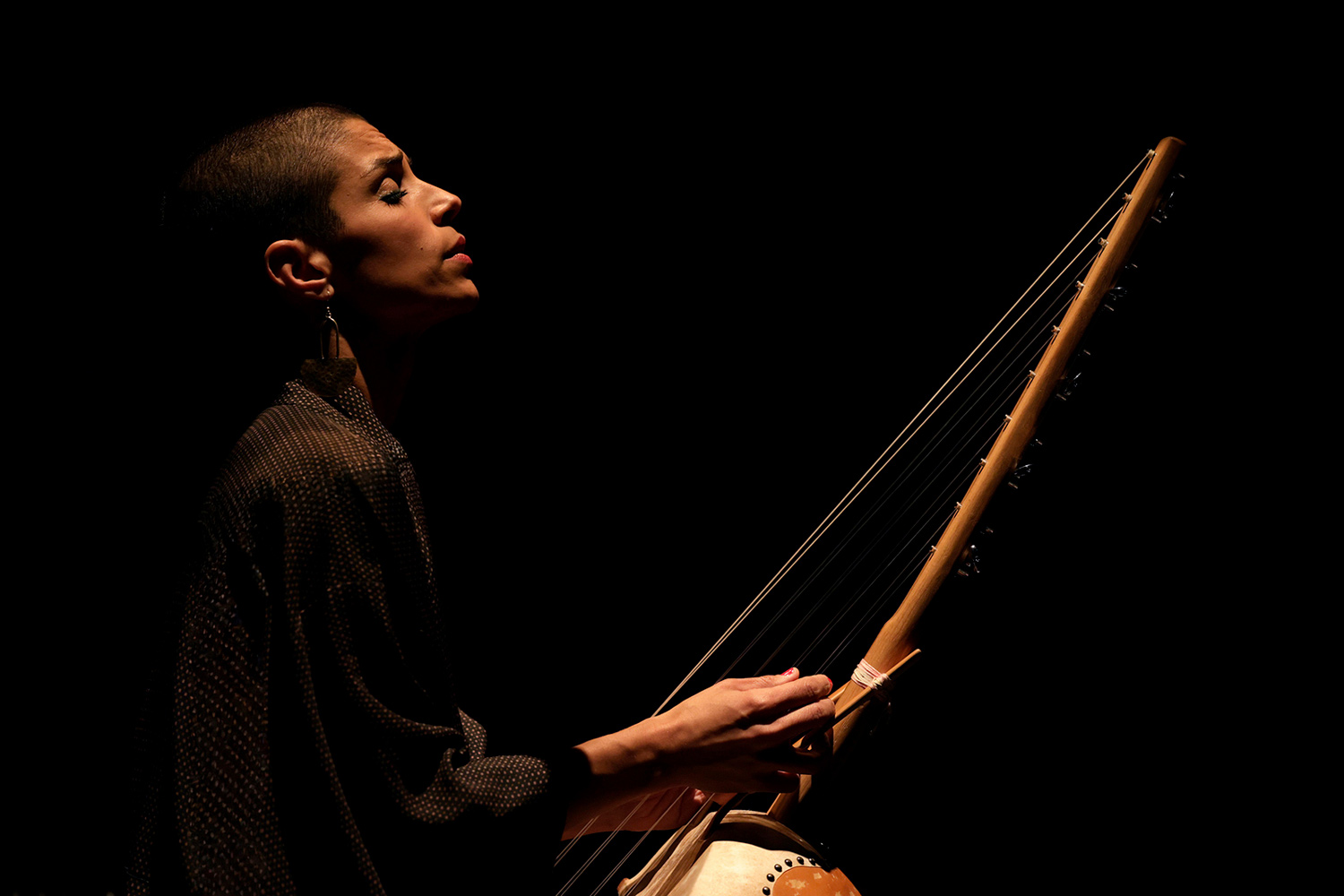Sian Pottok, chanteuse sur scène lors du festival Africolor à Fontenay-sous-Bois en 2024