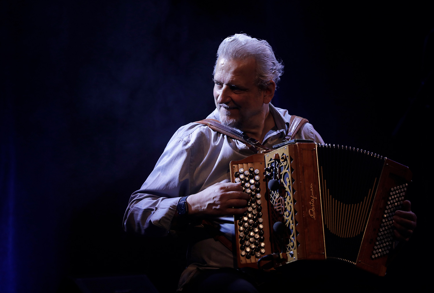 Marc Berthoumieux, accordéoniste, en concert au Studio de l’Ermitage à Paris en 2022