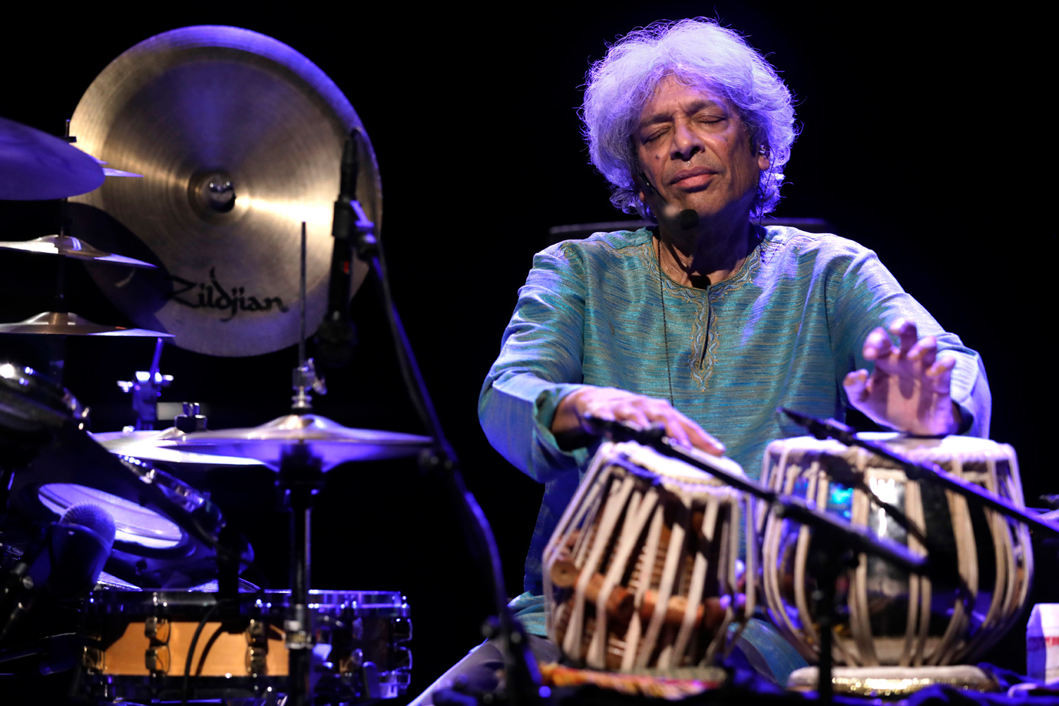 Trilok Gurtu, percussionniste, en concert au Musée du quai Branly – Jacques Chirac à Paris en 2024